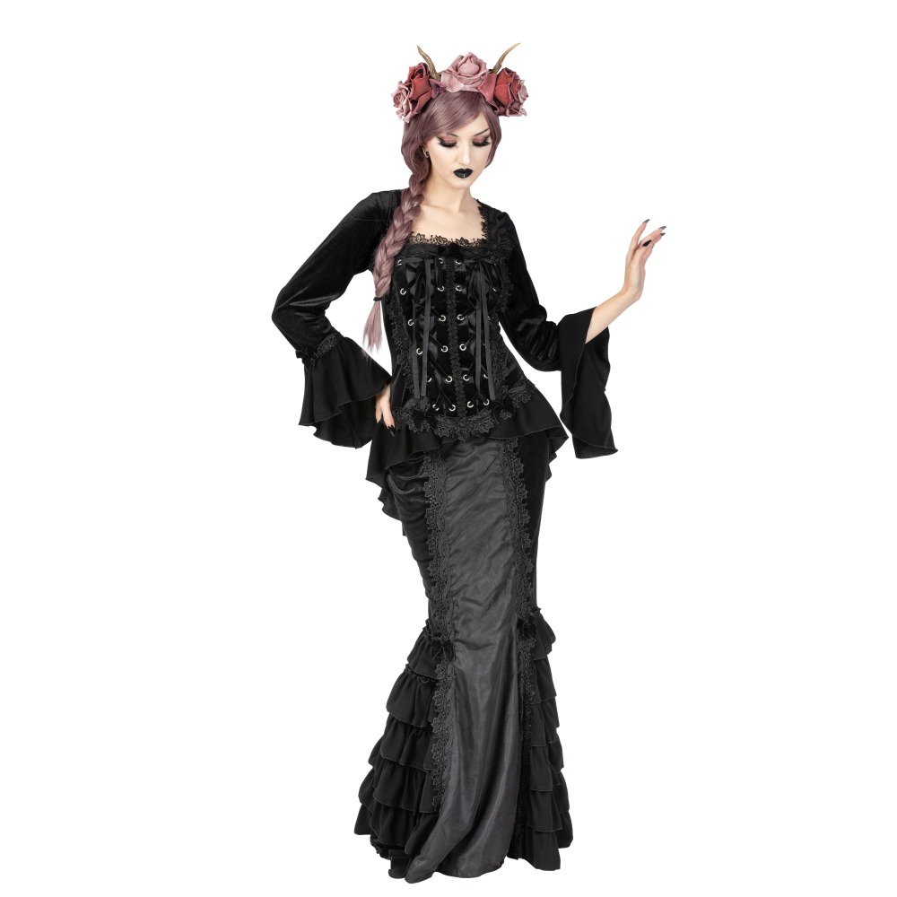 Sinister - 1130 Jupe longue - Noir